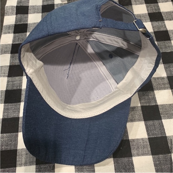 Women’s Bebe Hat with Crystals Rhinestone Logo and Panel - Picture 7 of 8